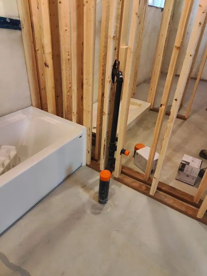 Tub installations work completed by Eddie's in an Edmonton home