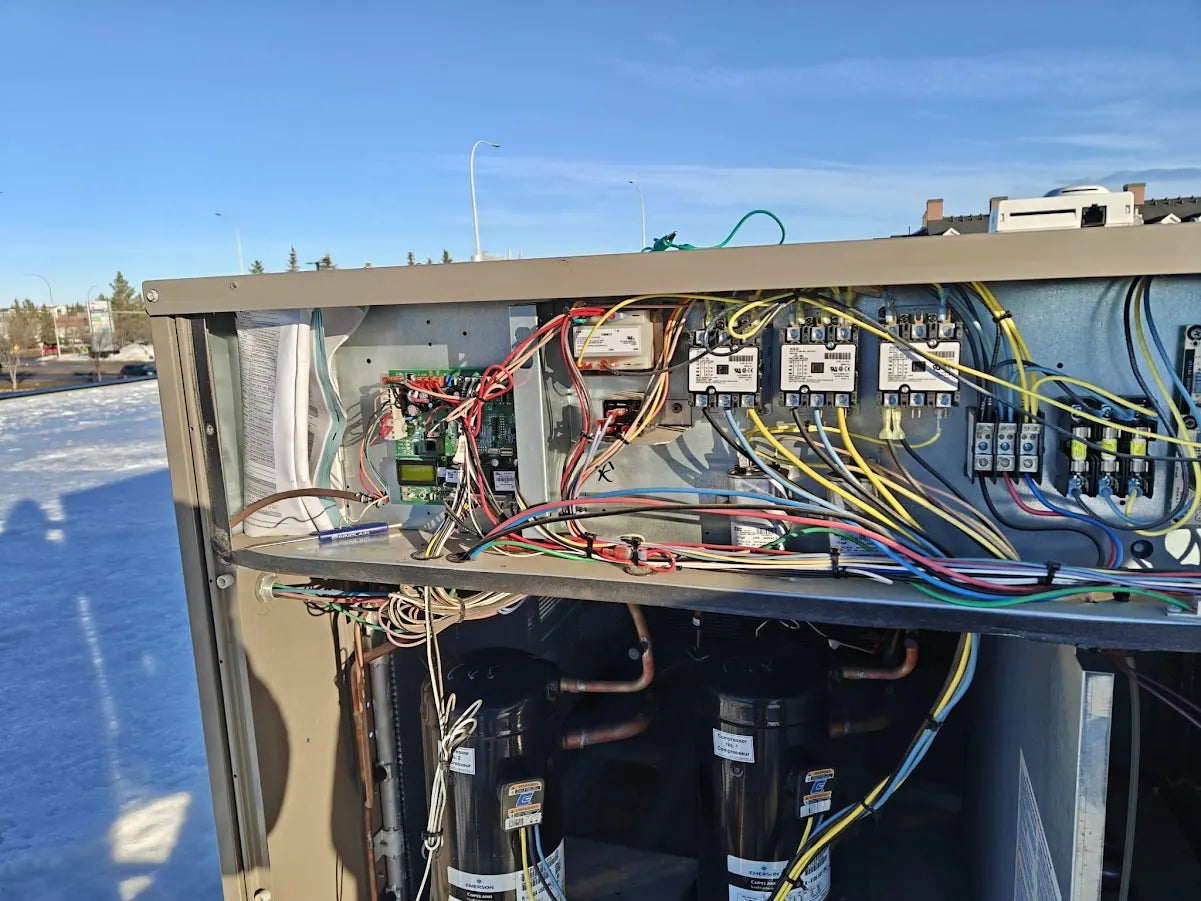 Air conditioning systems work completed by Eddie's in an Edmonton home
